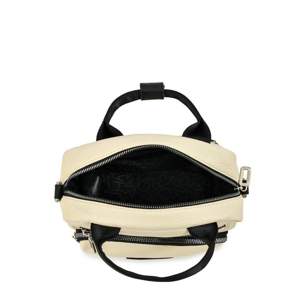 Cartera bandolera poxy mediana blanco crudo