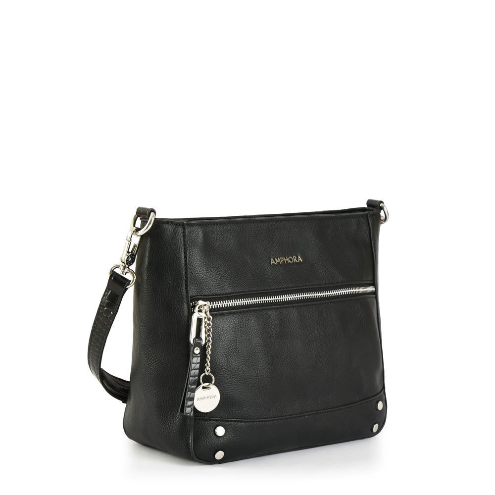 Cartera bandolera grande guillot negro