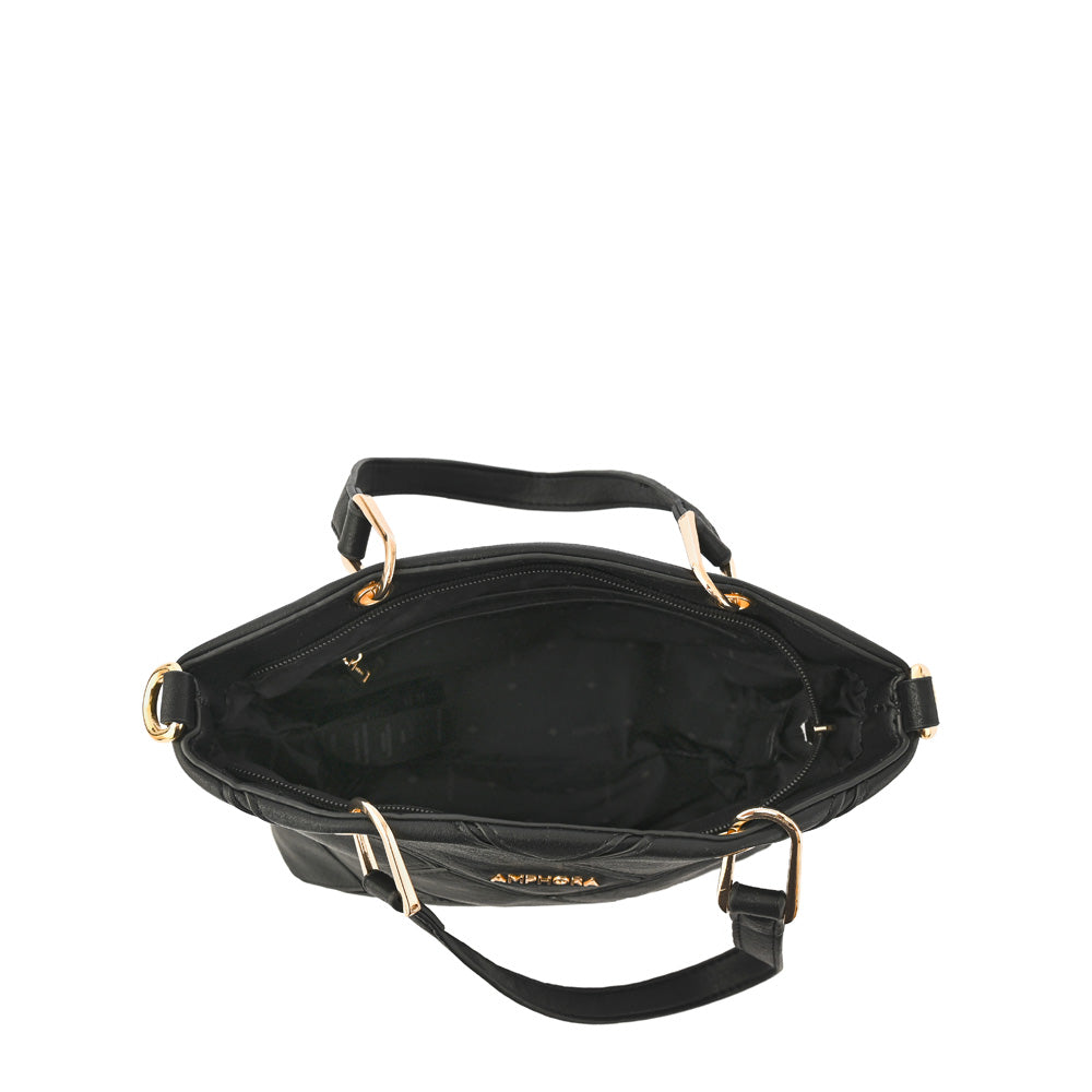 Cartera bandolera pequeña deluca negro