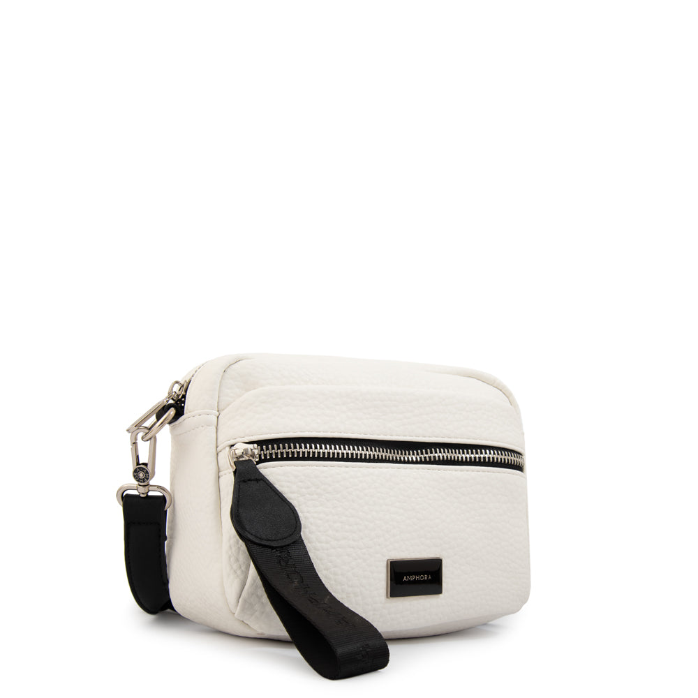 Cartera bandolera ornella pequeña blanco