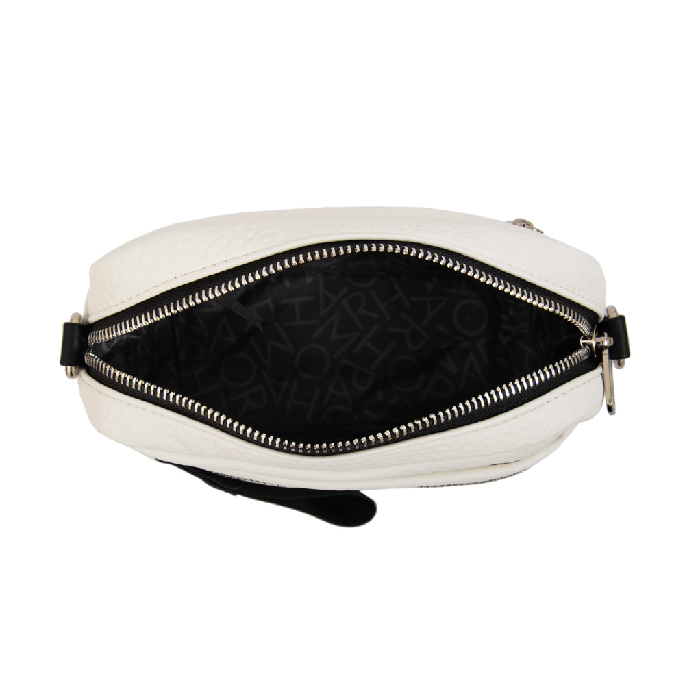 Cartera bandolera ornella pequeña blanco