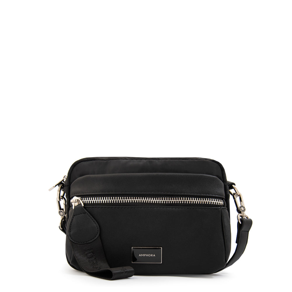 Cartera bandolera ornella pequeña negro especial