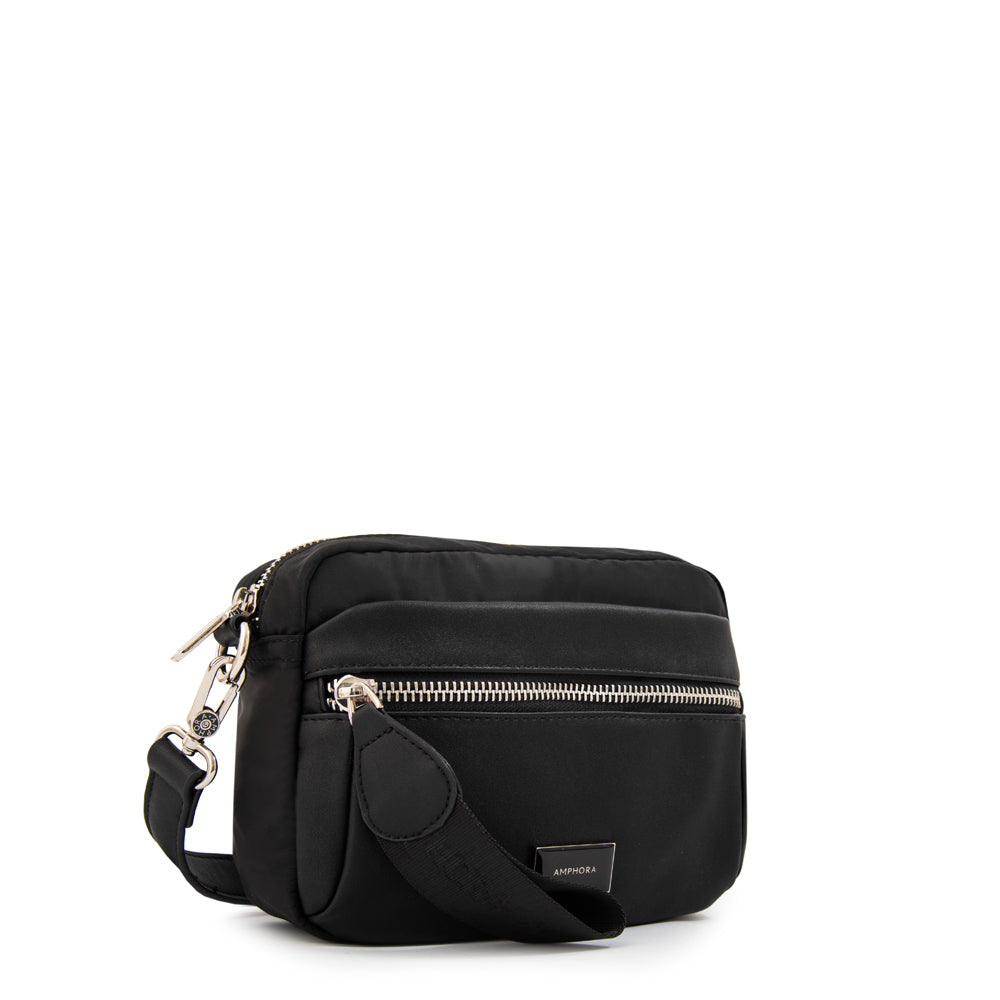Cartera bandolera ornella pequeña negro especial