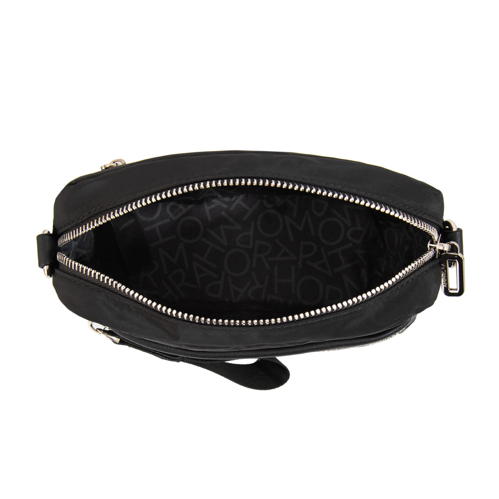 Cartera bandolera ornella pequeña negro especial