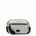 Cartera bandolera ornella plateado