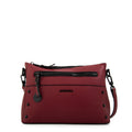 Cartera bandolera jazmin grande rojo oscuro