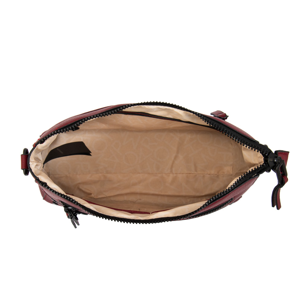 Cartera bandolera jazmin grande rojo oscuro
