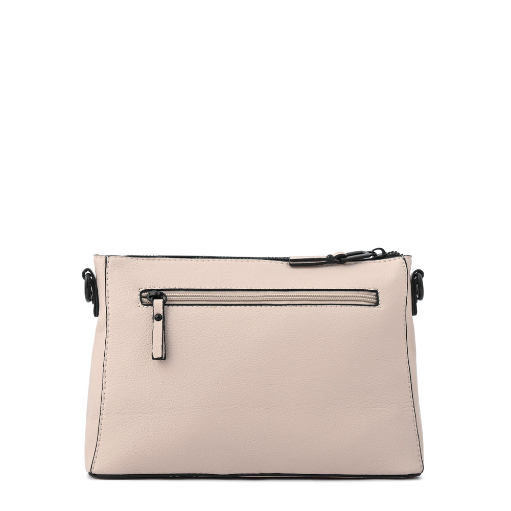 Cartera bandolera jazmin grande blanco crudo
