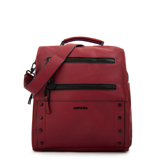 Mochila jazmin mediana rojo oscuro