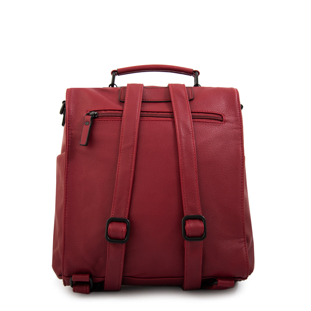 Mochila jazmin mediana rojo oscuro