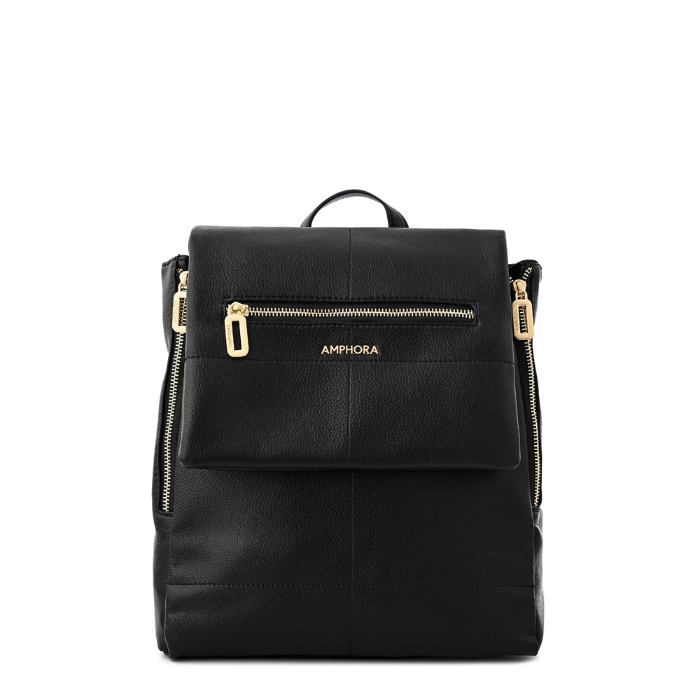 Mochila con tapa elena mediana
