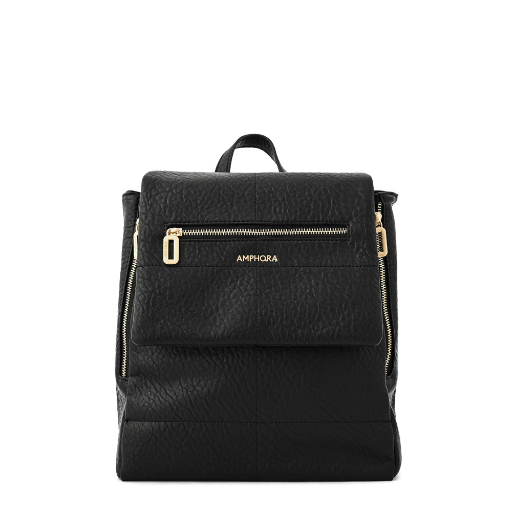 Mochila con tapa elena mediana