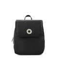 Mochila con tapa orieta mediana negro