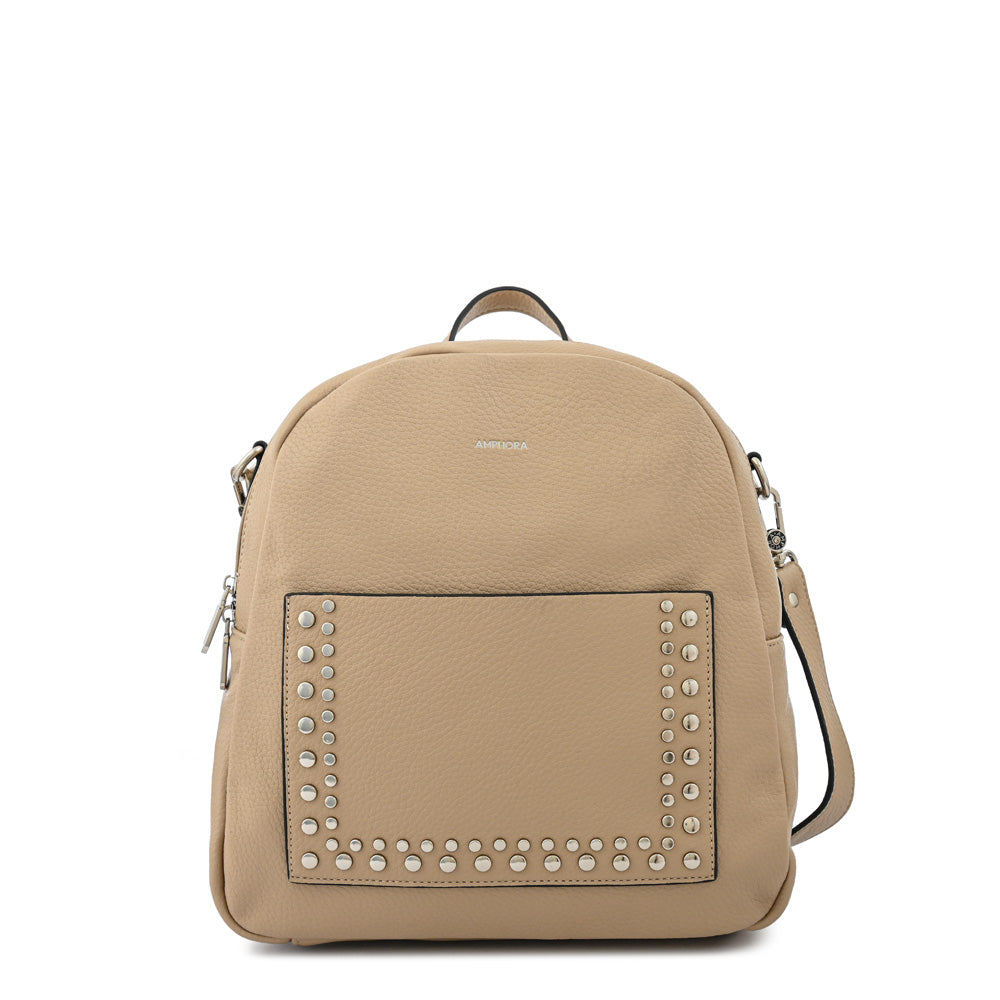 Mochila nely mediana beige