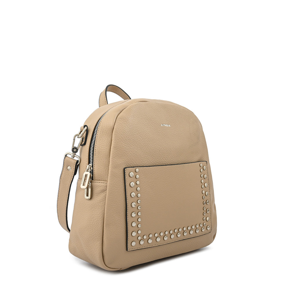 Mochila nely mediana beige