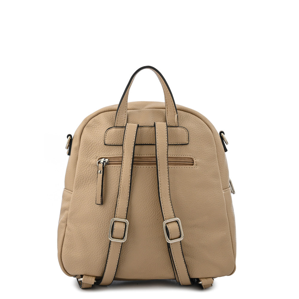 Mochila nely mediana beige