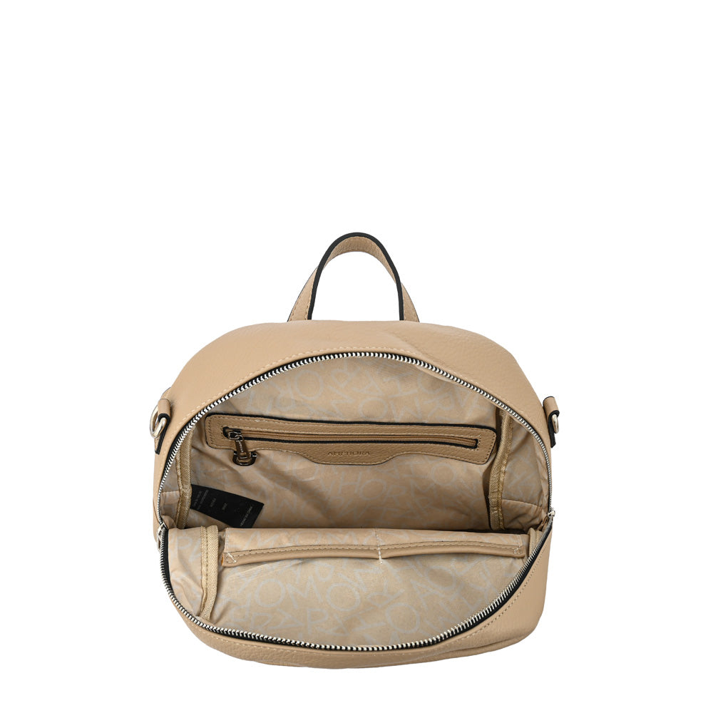 Mochila nely mediana beige