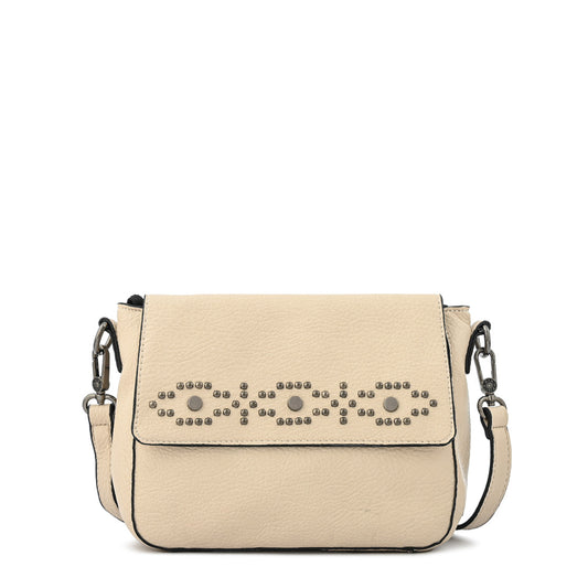 Cartera bandolera mediana tasia beige