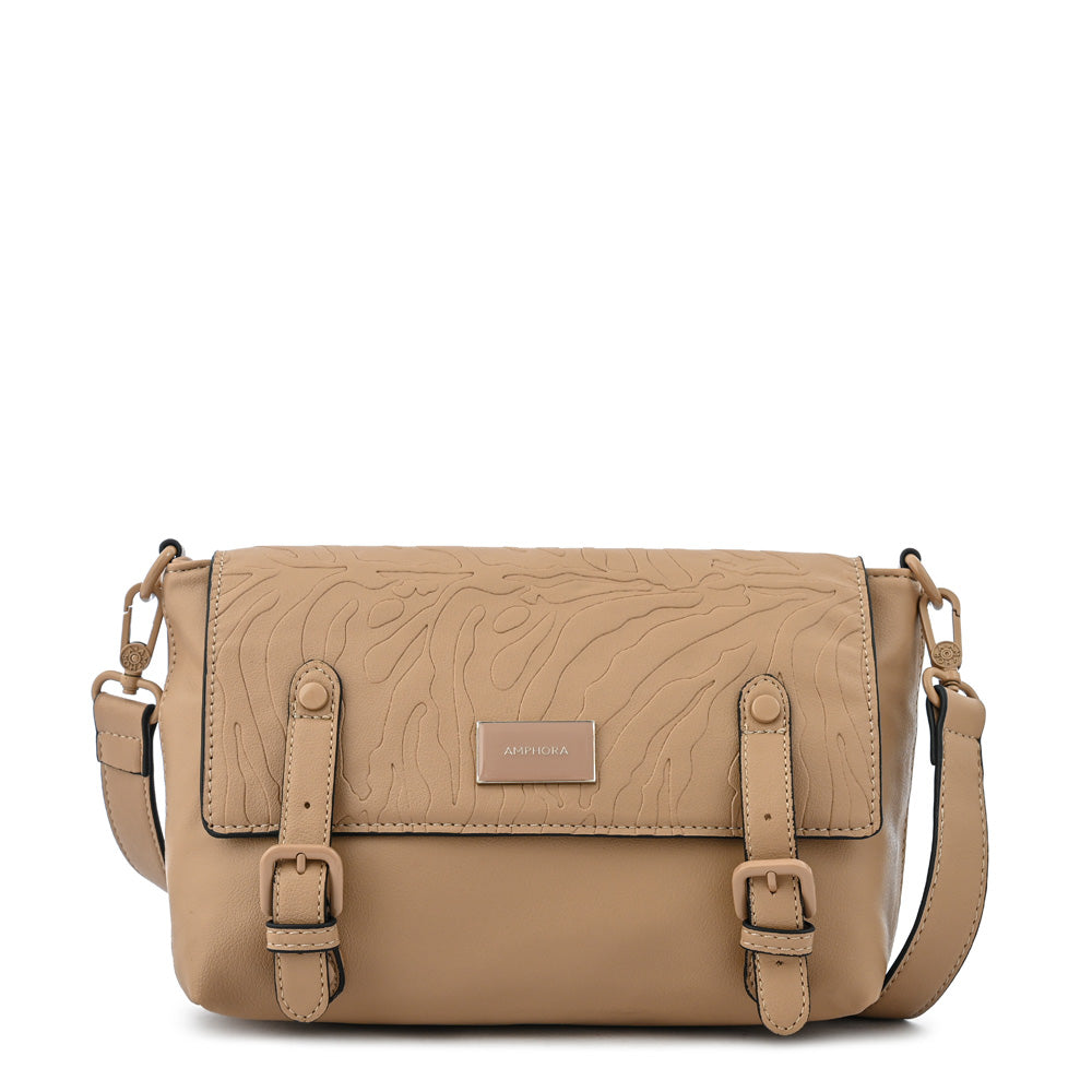 Cartera bandolera con tapa samira mediana