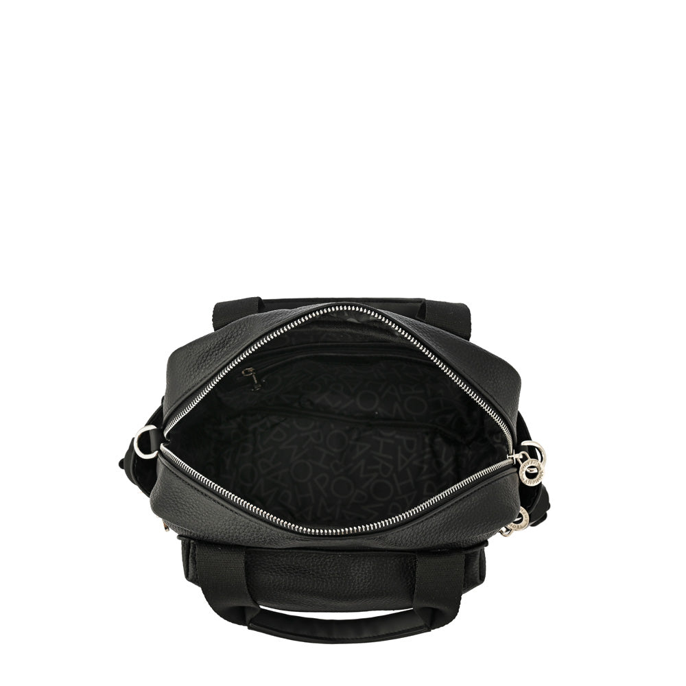 Cartera bandolera mediana lani negro texturizado