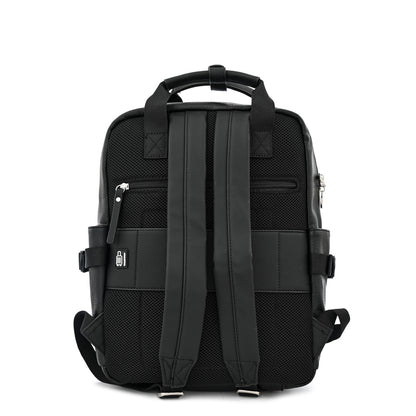 Mochila porta notebook grande lani negro texturizado