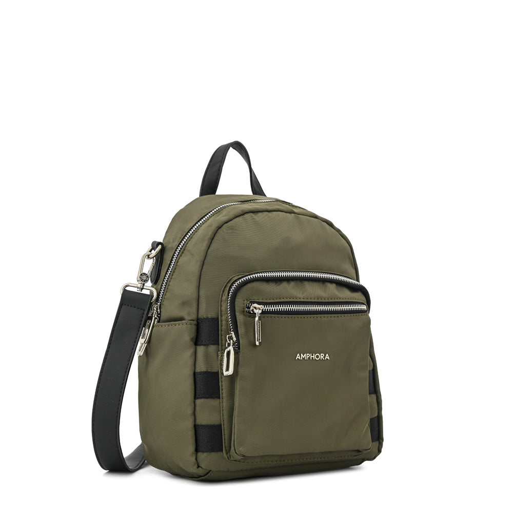 Mochila tessie mediana verde oliva
