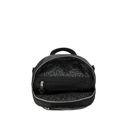 Mochila mediana tessie negro texturizado