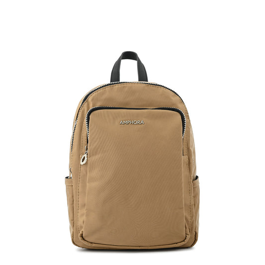 Mochila mediana karina beige oscuro