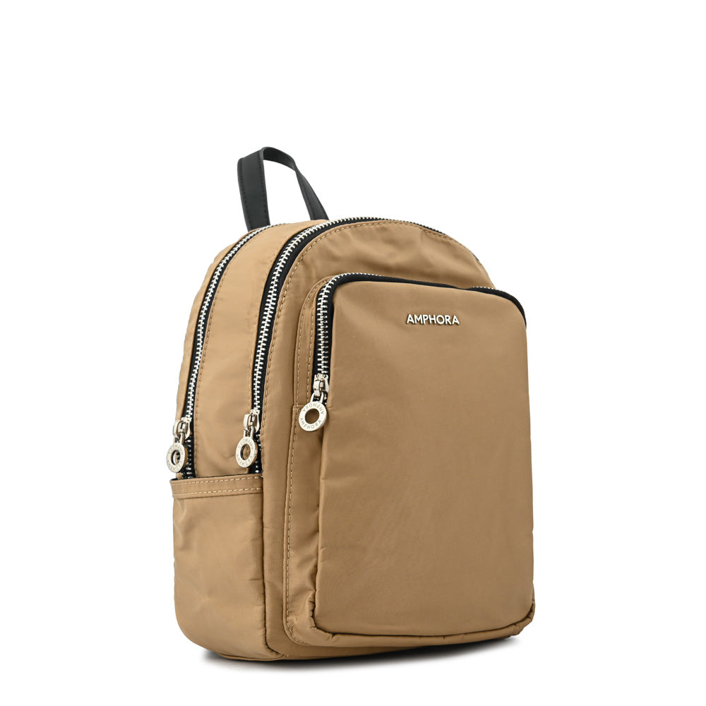 Mochila karina mediana beige oscuro