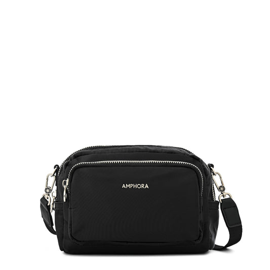 Cartera bandolera mediana karina negro