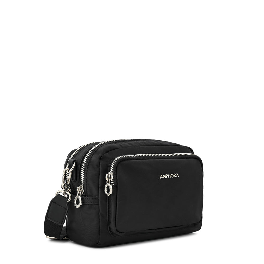 Cartera bandolera mediana karina negro