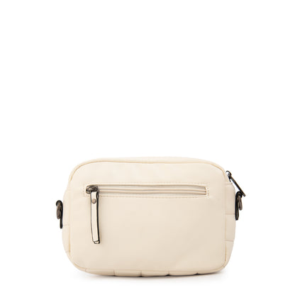 Cartera Bandolera maricel pequeña blanco crudo