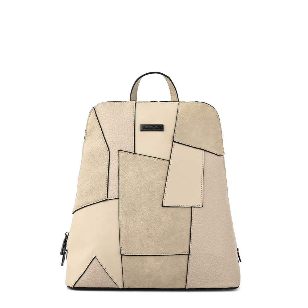 Mochila mediana cleo blanco crudo