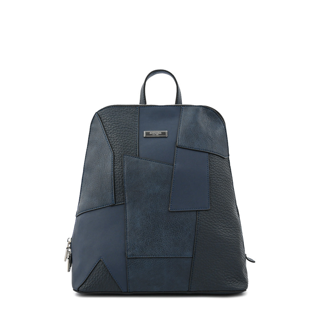 Mochila cleo mediana azul oscuro