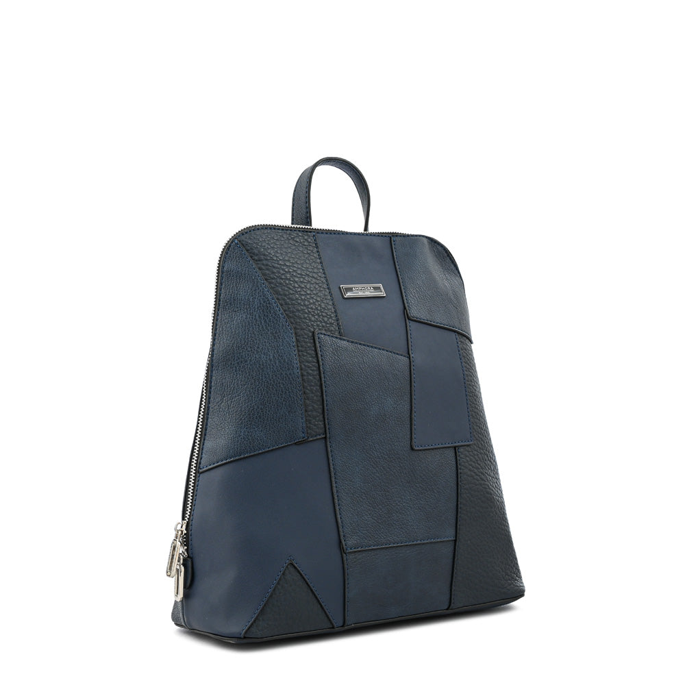Mochila cleo mediana azul oscuro