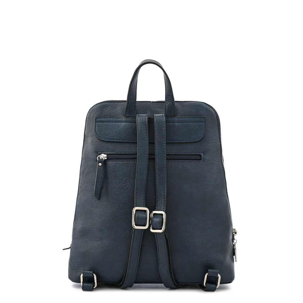 Mochila cleo mediana azul oscuro
