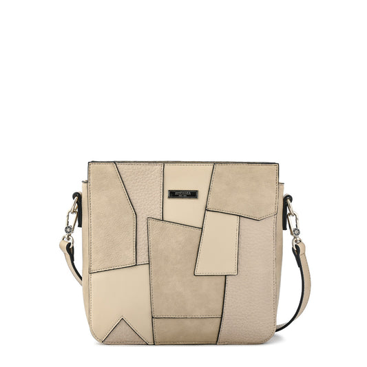 Cartera bandolera mediana cleo blanco crudo