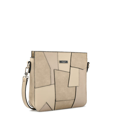 Cartera bandolera mediana cleo blanco crudo