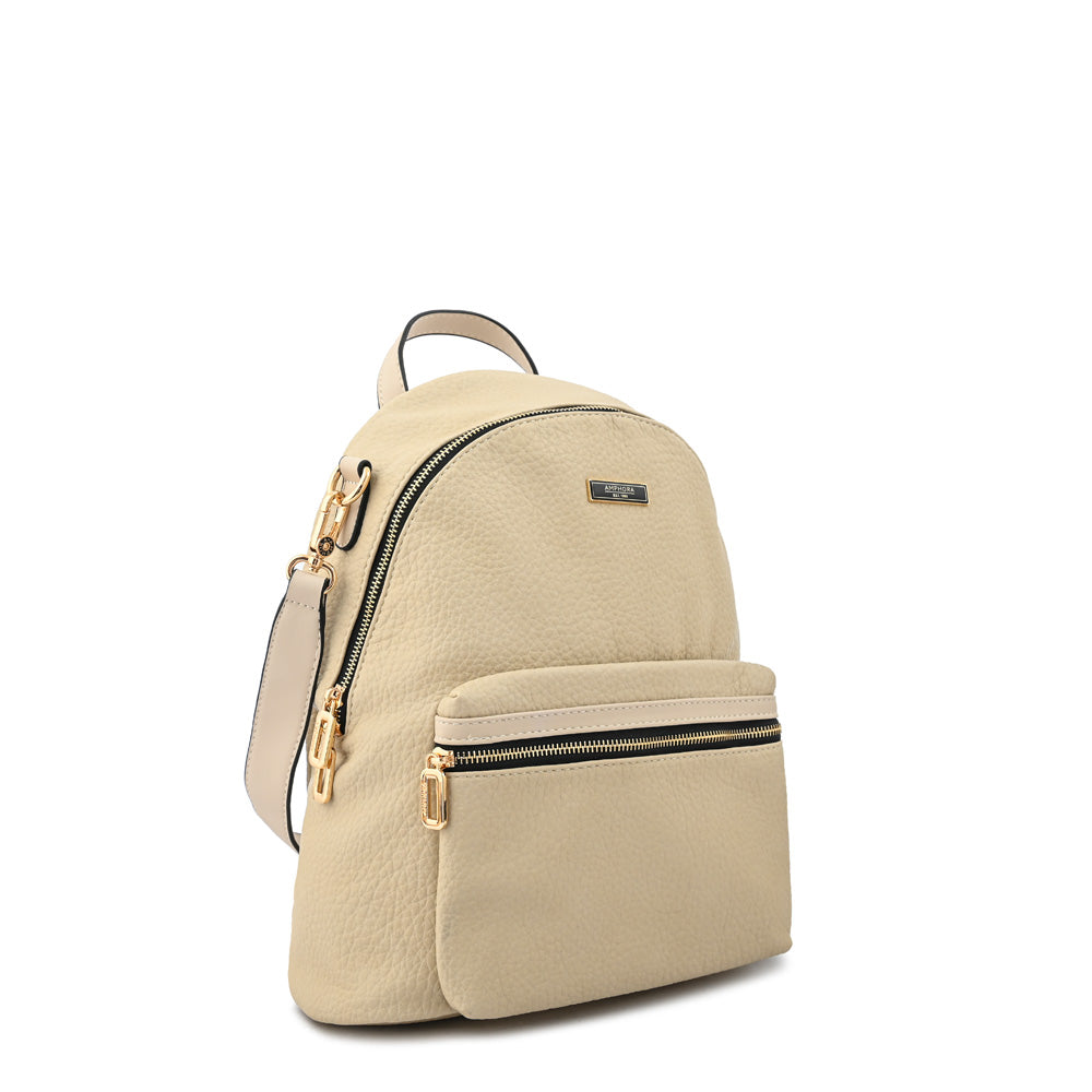 Mochila cristel grande blanco crudo