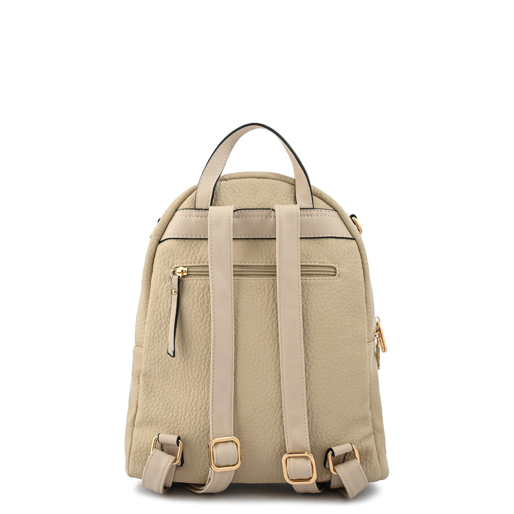 Mochila cristel grande blanco crudo