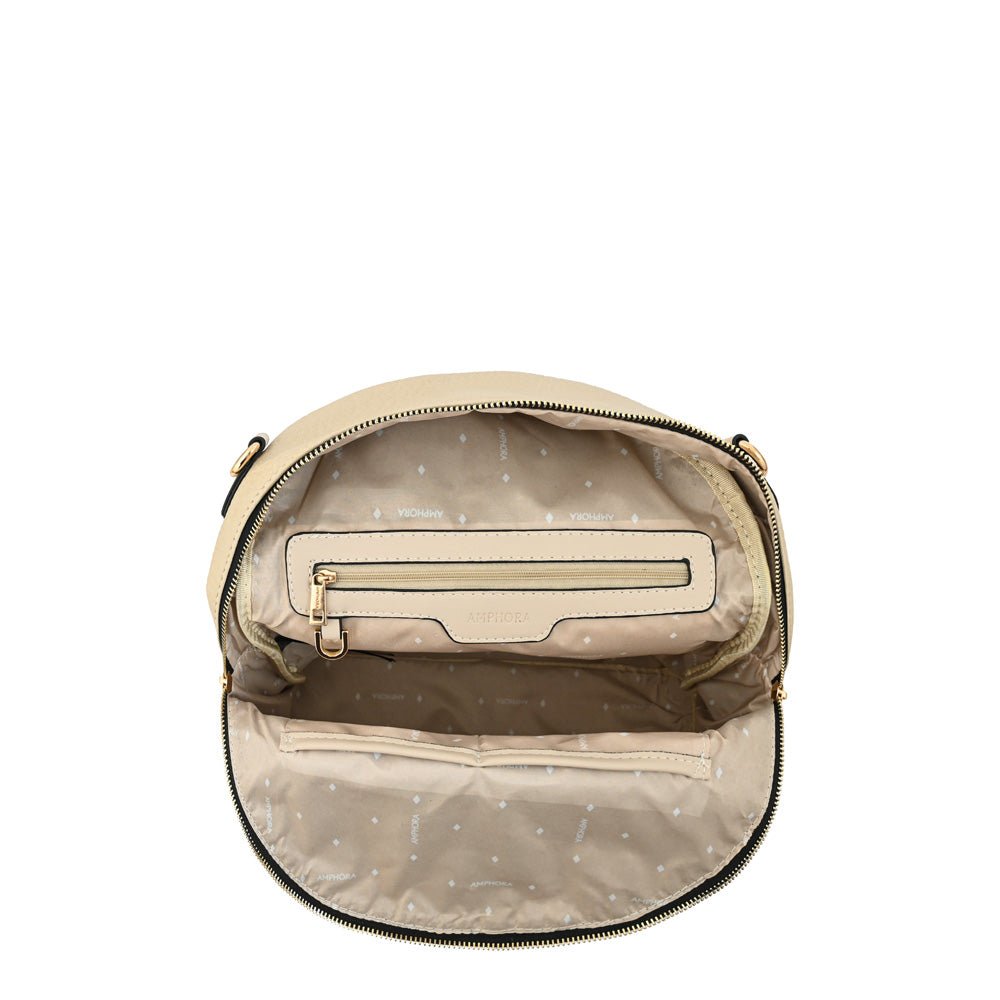 Mochila cristel grande blanco crudo