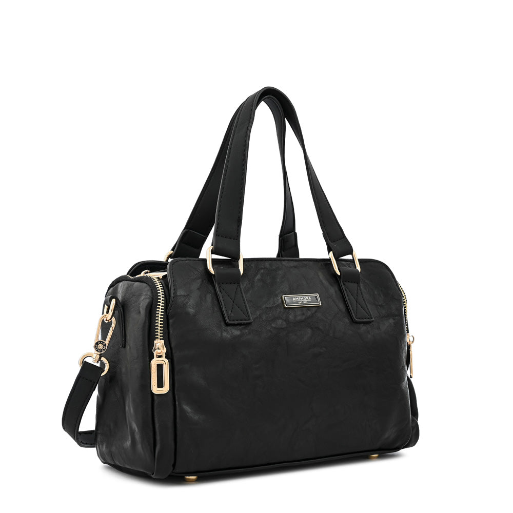 Cartera tote baul cristel mediana negro especial
