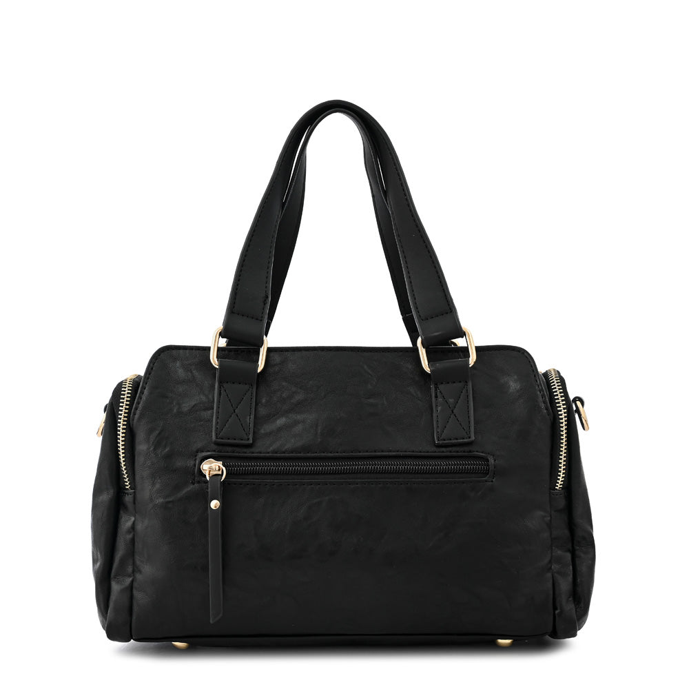 Cartera tote baul cristel mediana negro especial
