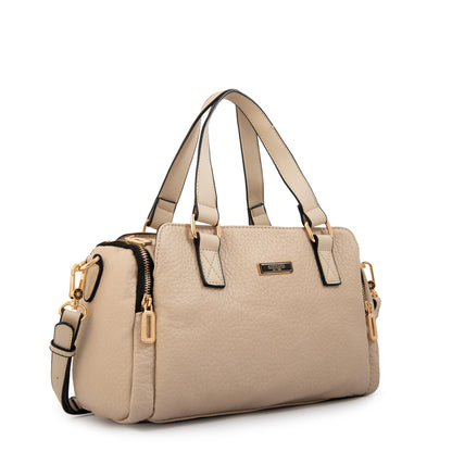 Cartera tote baul cristel mediana blanco crudo