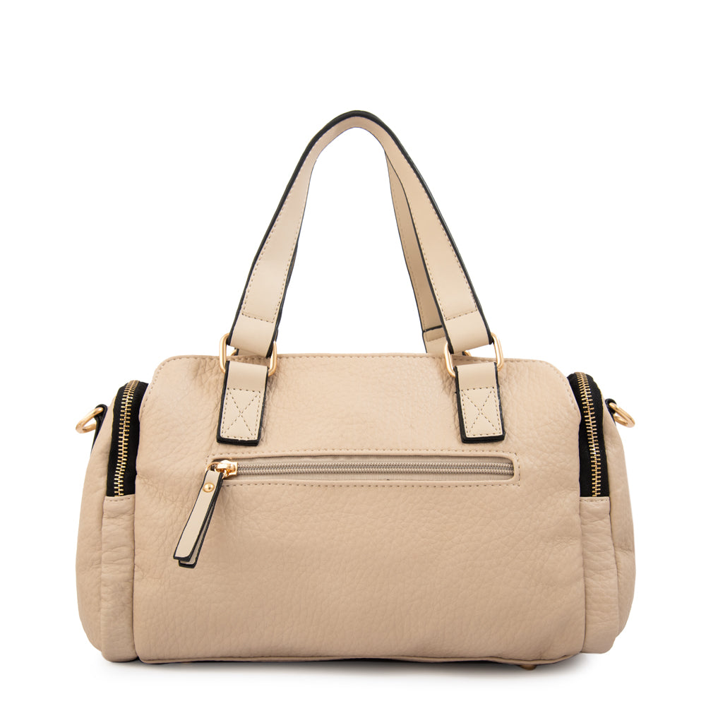 Cartera tote baul cristel mediana blanco crudo