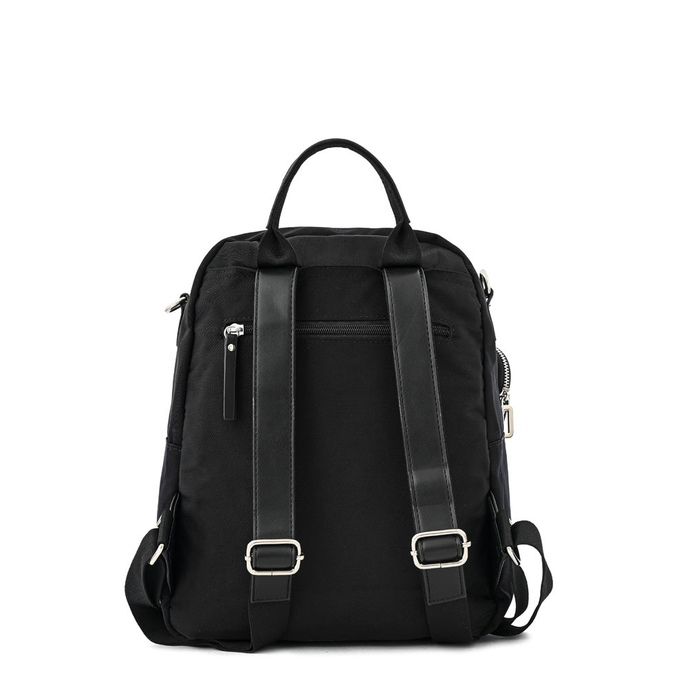 Mochila grande deva negro texturizado