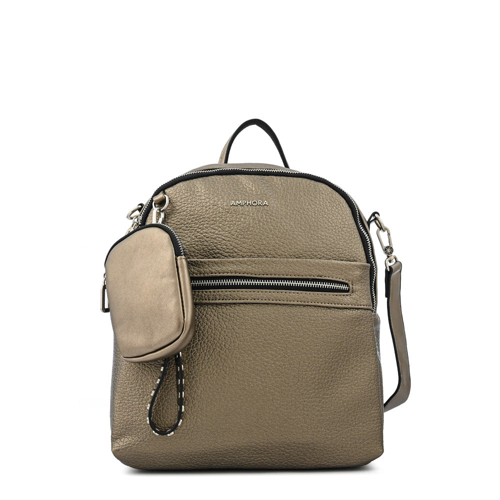 Mochila deva grande plateado oscuro