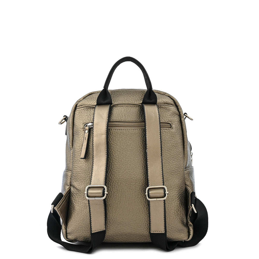 Mochila deva grande plateado oscuro