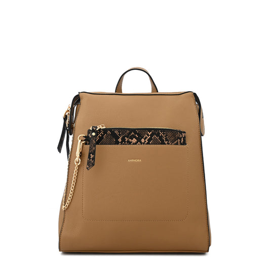 Mochila mediana nuria camel