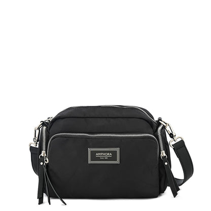 Cartera bandolera mediana ziva negro